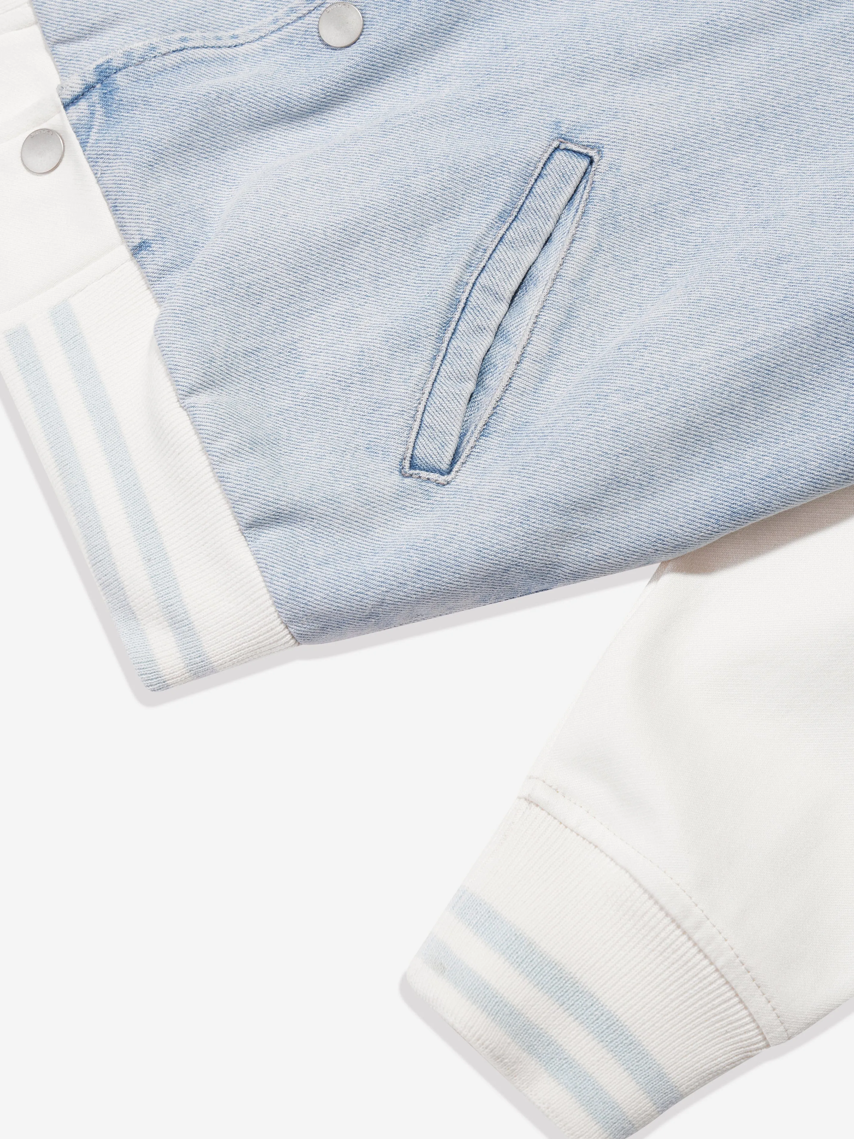 Veste bomber en jean pour enfants DL1961 en bleu