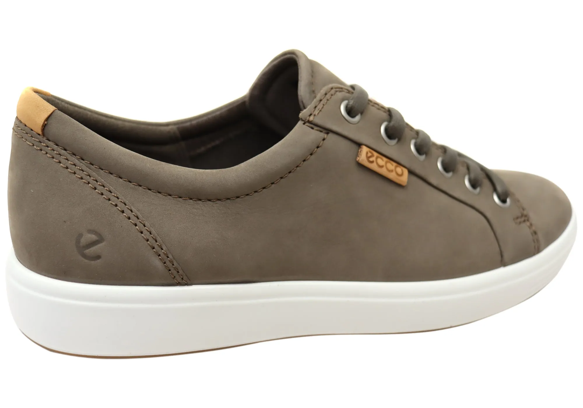 ECCO Chaussures de Sport Décontractées Homme Soft 7 en Cuir Confortable à Lacets
