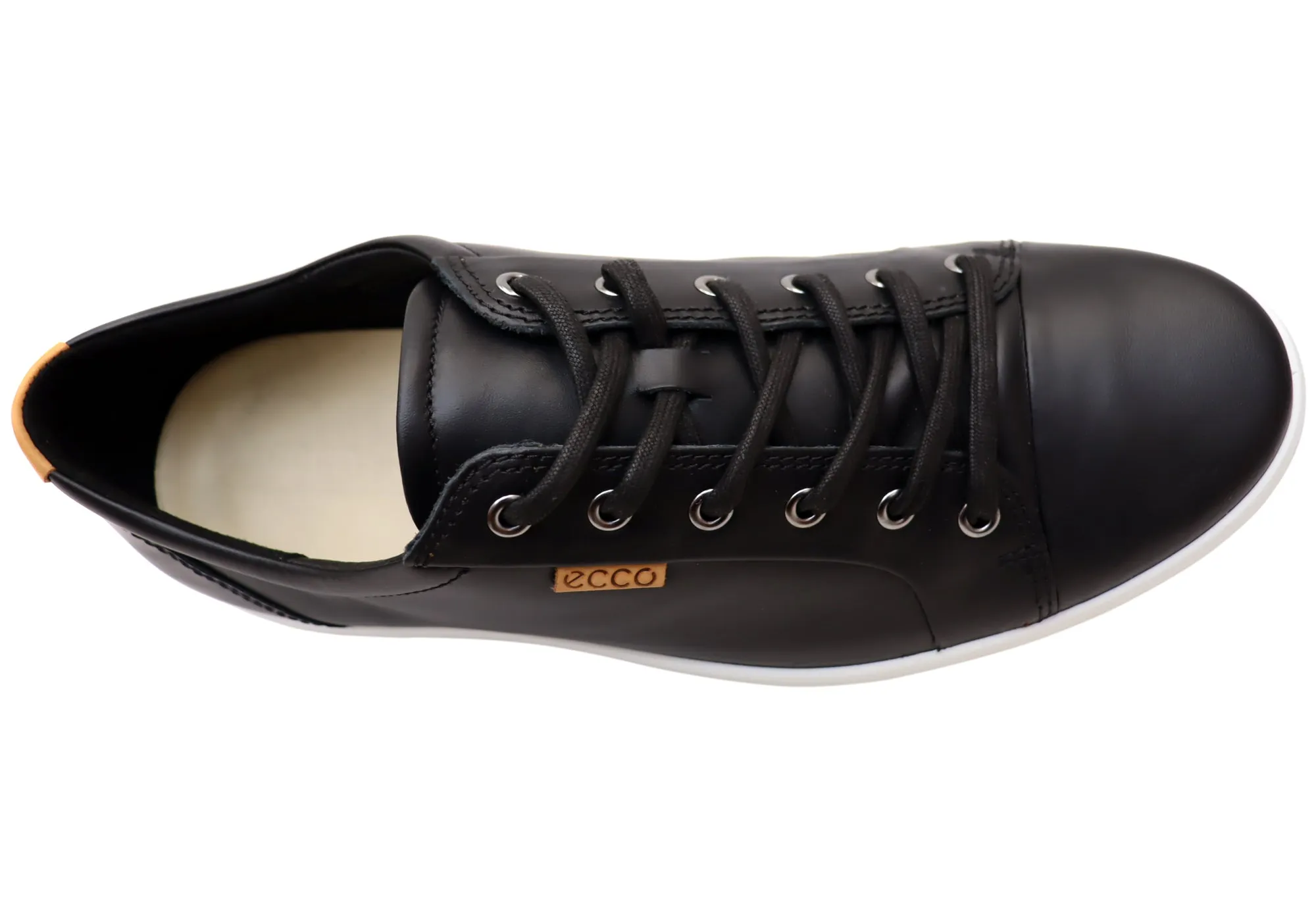 ECCO Chaussures de Sport Décontractées Homme Soft 7 en Cuir Confortable à Lacets