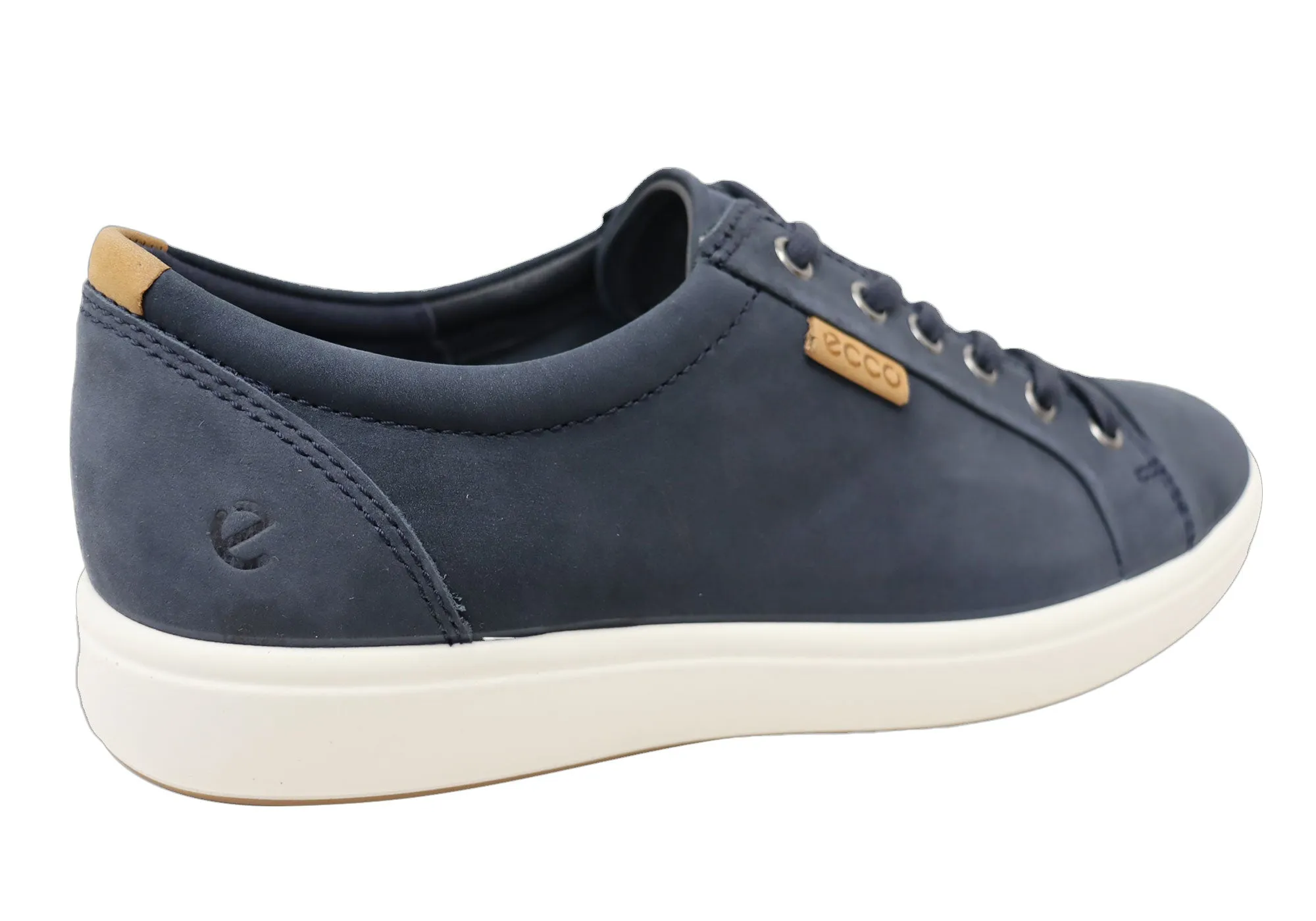 ECCO Chaussures de Sport Décontractées Homme Soft 7 en Cuir Confortable à Lacets
