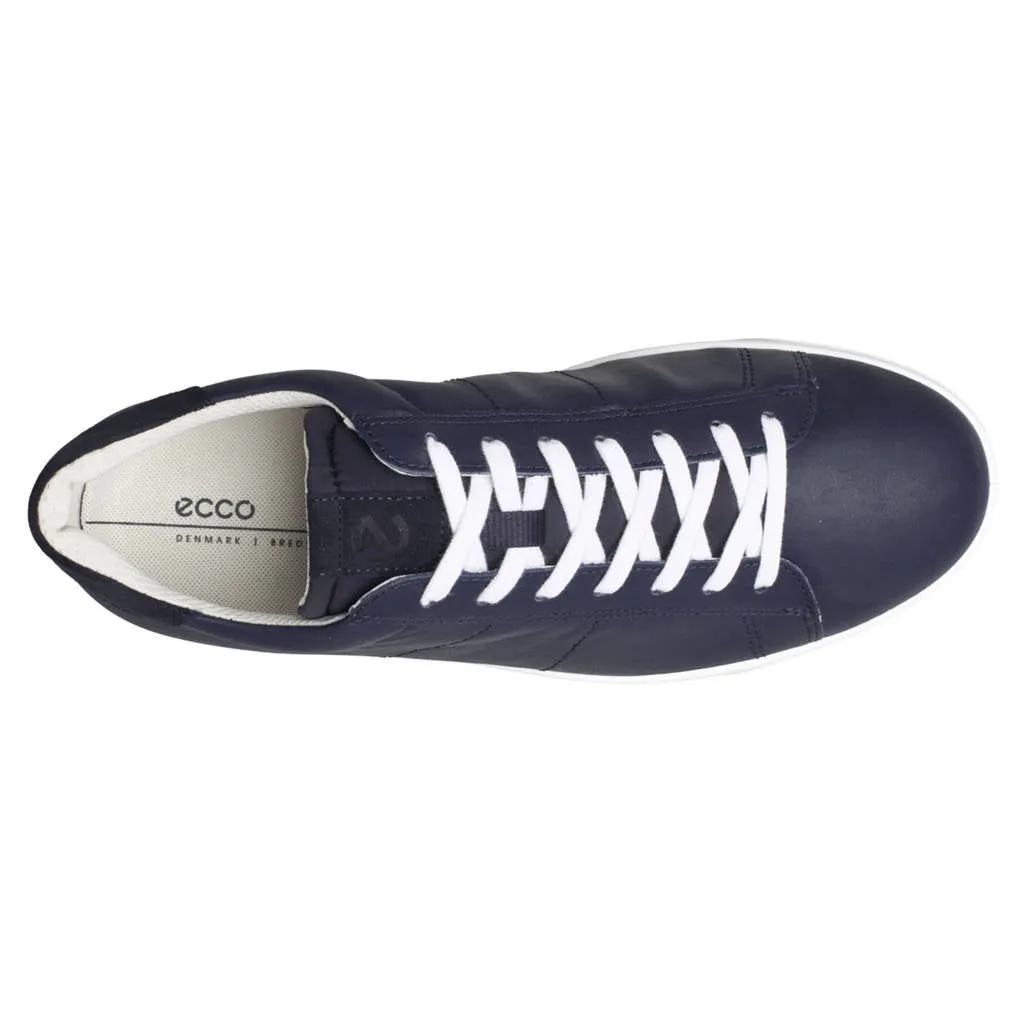 Ecco Street Lite Chaussures Décontractées Homme en Cuir Pleine Fleur