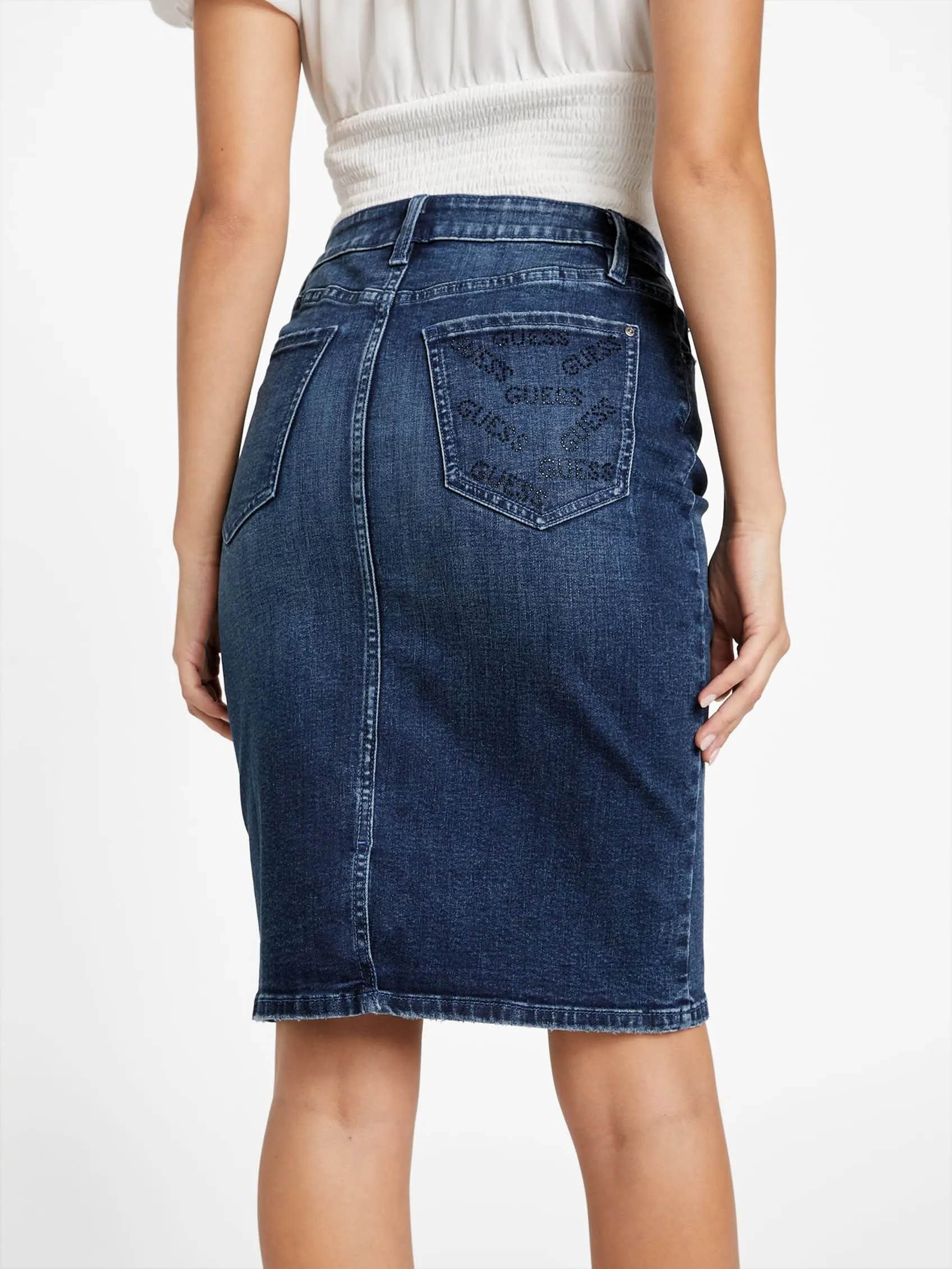 Jupe en denim mi-longueur Eco Tea