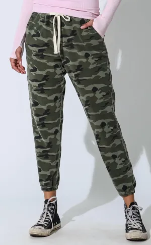 Pantalon de jogging Ester en imprimé camouflage