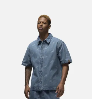 Chemise Homme à Manches Courtes Flight Heritage Denim - Bleu