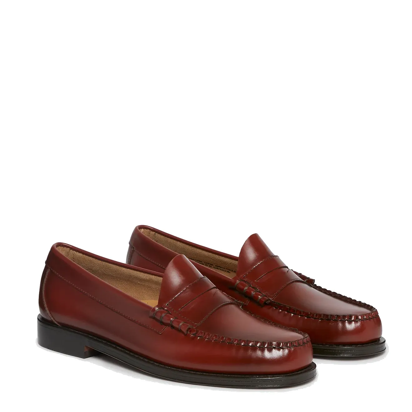 G.H.Bass Weejuns Larson Mocassins à Penny Cuir Fumée Paprika Chaussures G.H.Bass