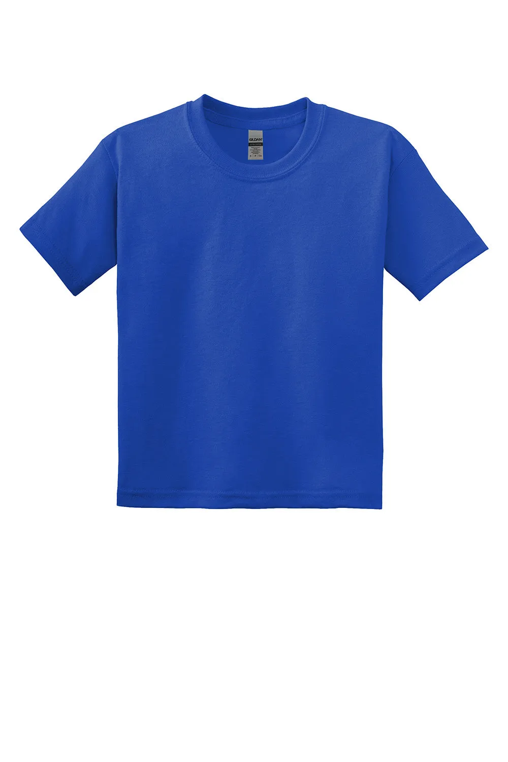 T-shirt à manches courtes et col rond pour jeunes Gildan DryBlend absorbant l'humidité - Bleu royal