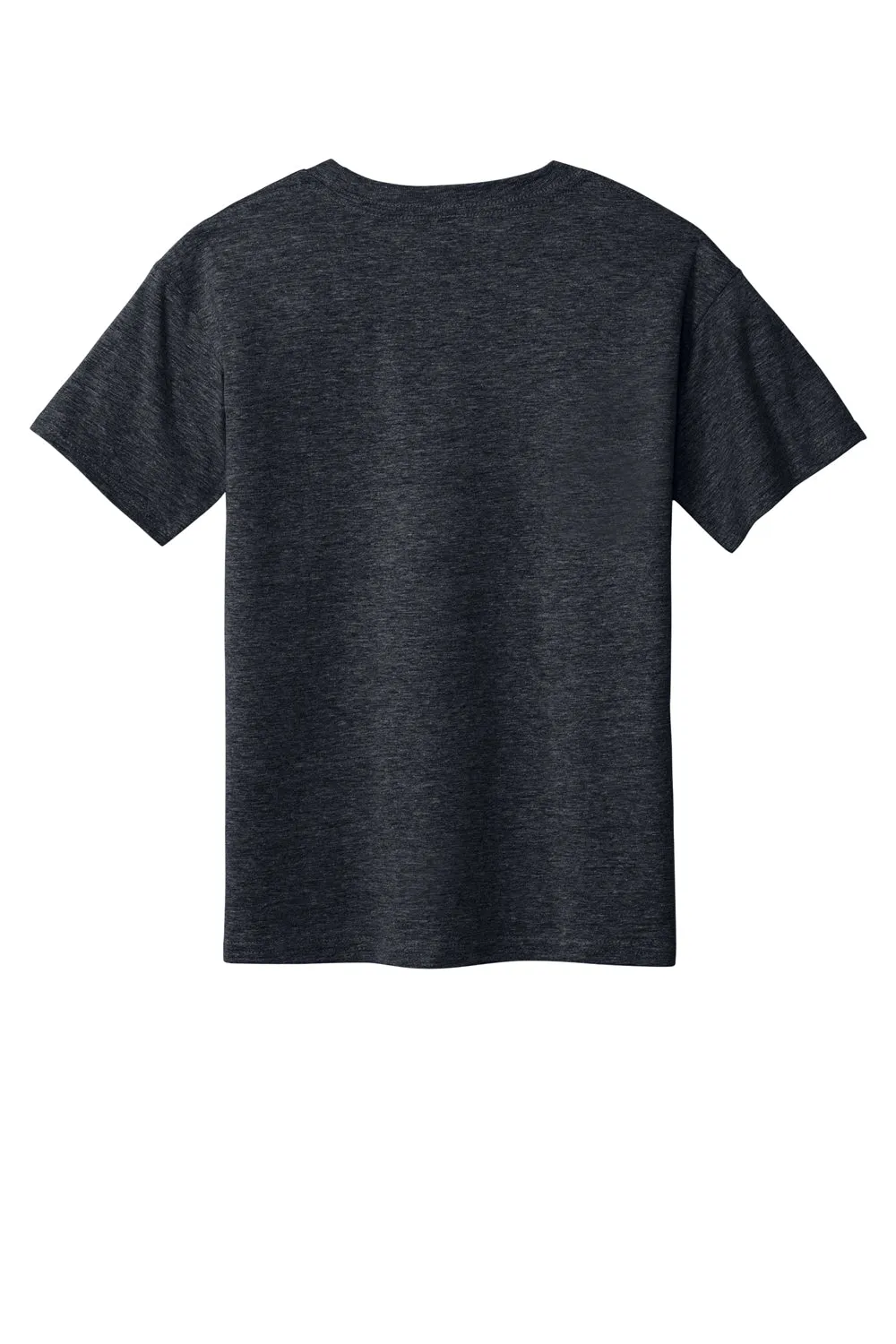 T-shirt à manches courtes et col rond Gildan Youth Softstyle - Gris foncé mélangé