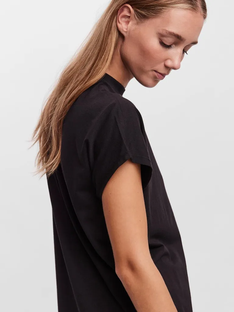 Robe T-shirt col haut Glenn