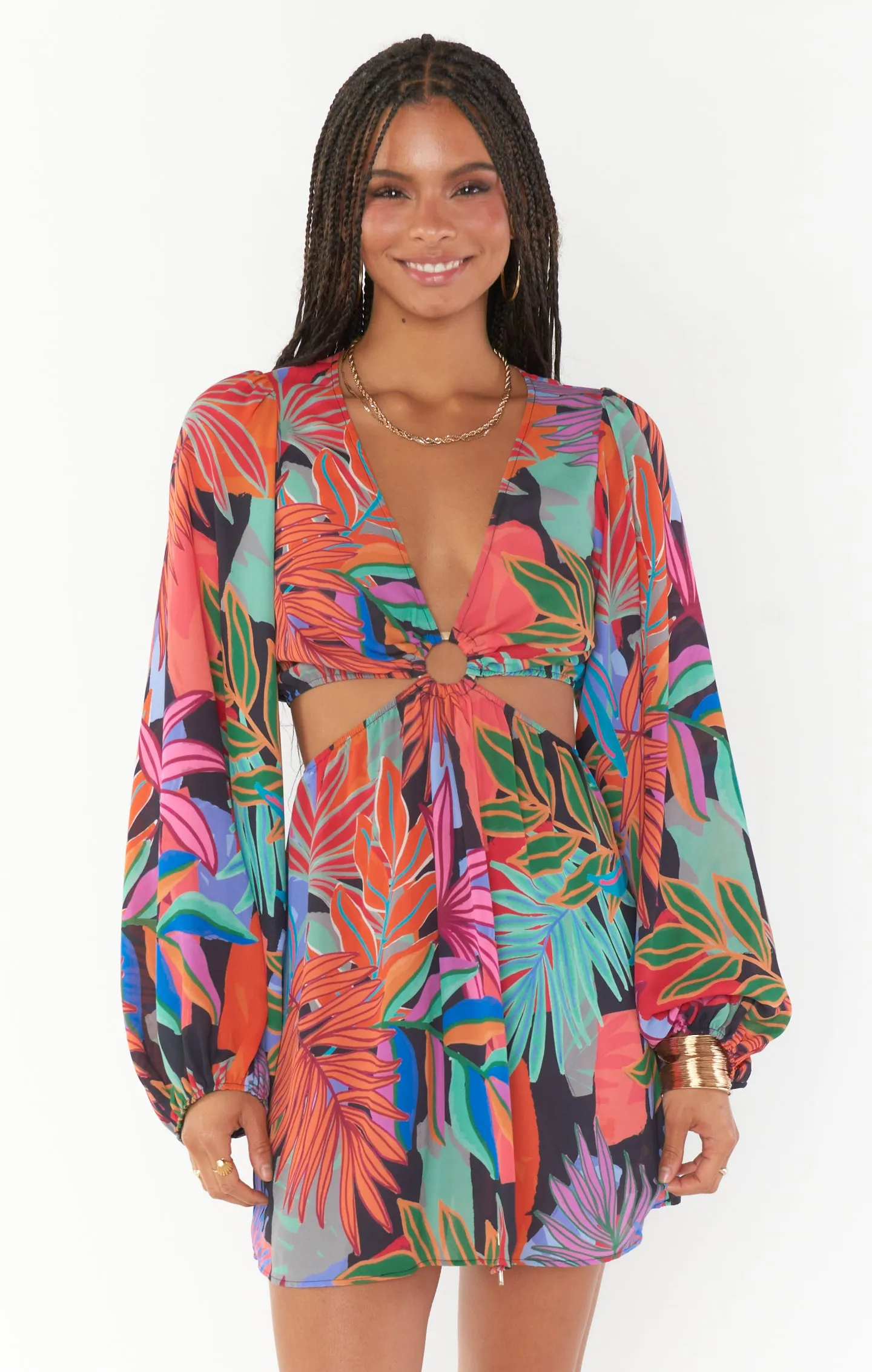 Robe Mini Go Out Cut Out ~ Paradis Tropical