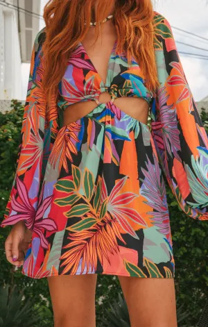 Robe Mini Go Out Cut Out ~ Paradis Tropical