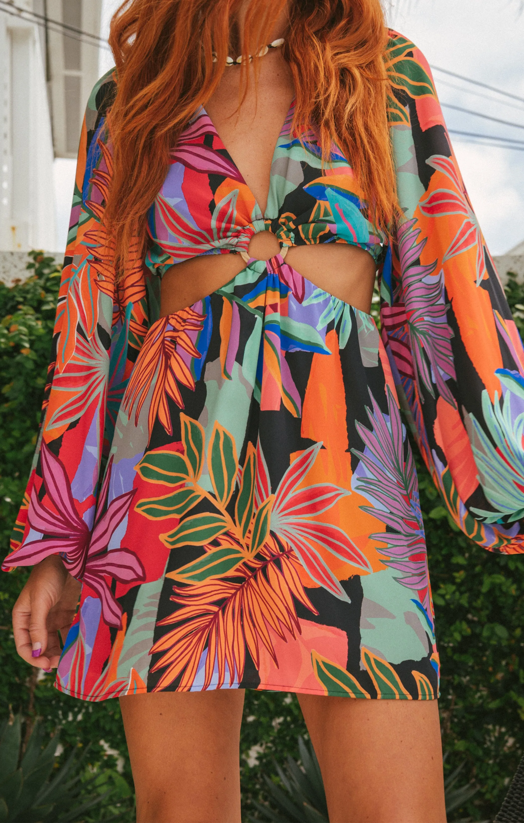 Robe Mini Go Out Cut Out ~ Paradis Tropical