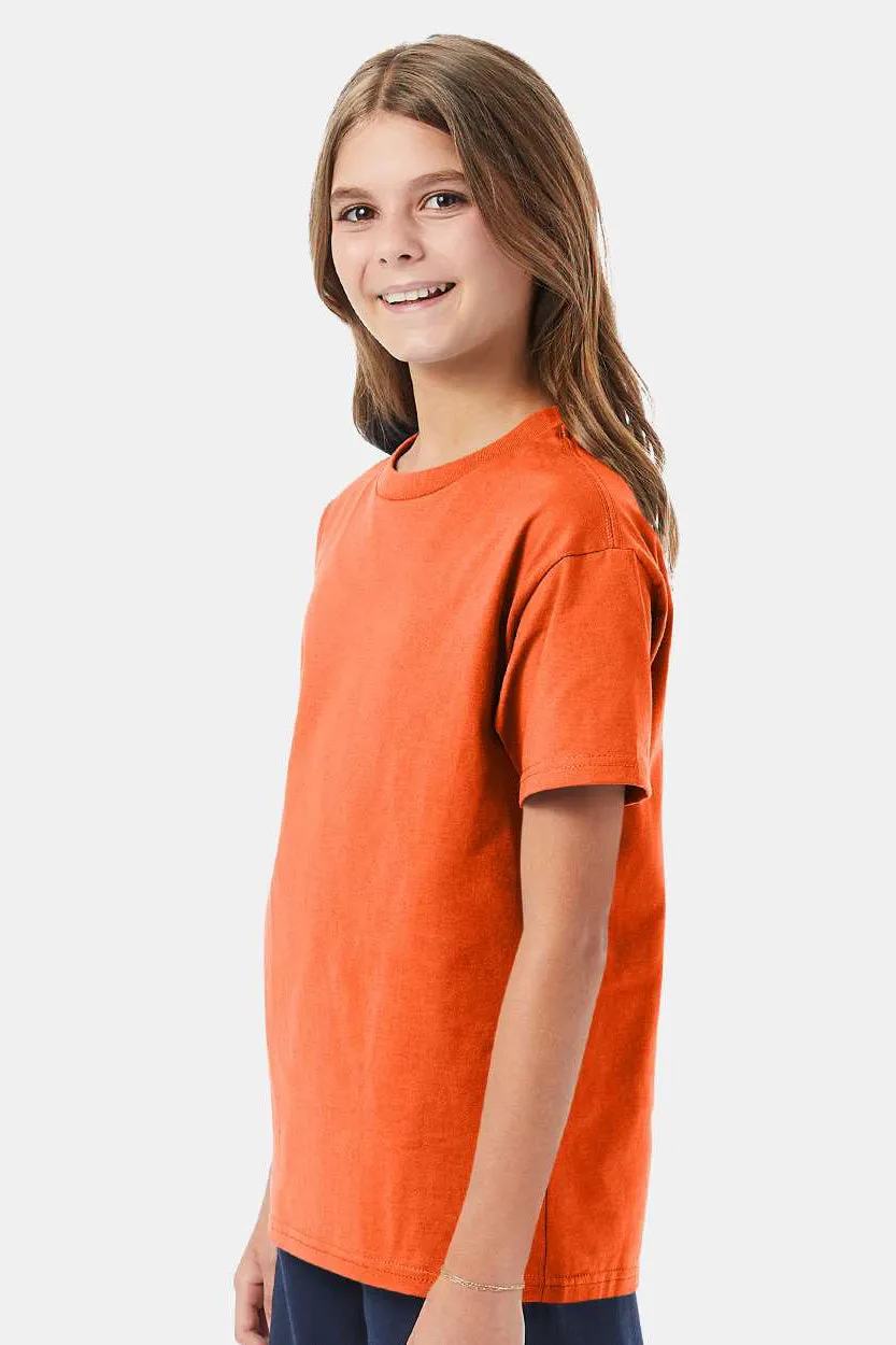 Hanes Youth T-shirt à manches courtes et col rond ComfortSoft - Orange