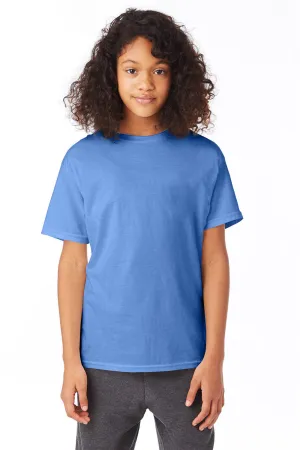 Hanes Youth EcoSmart Short Sleeve Crewneck T-Shirt - Carolina Blue