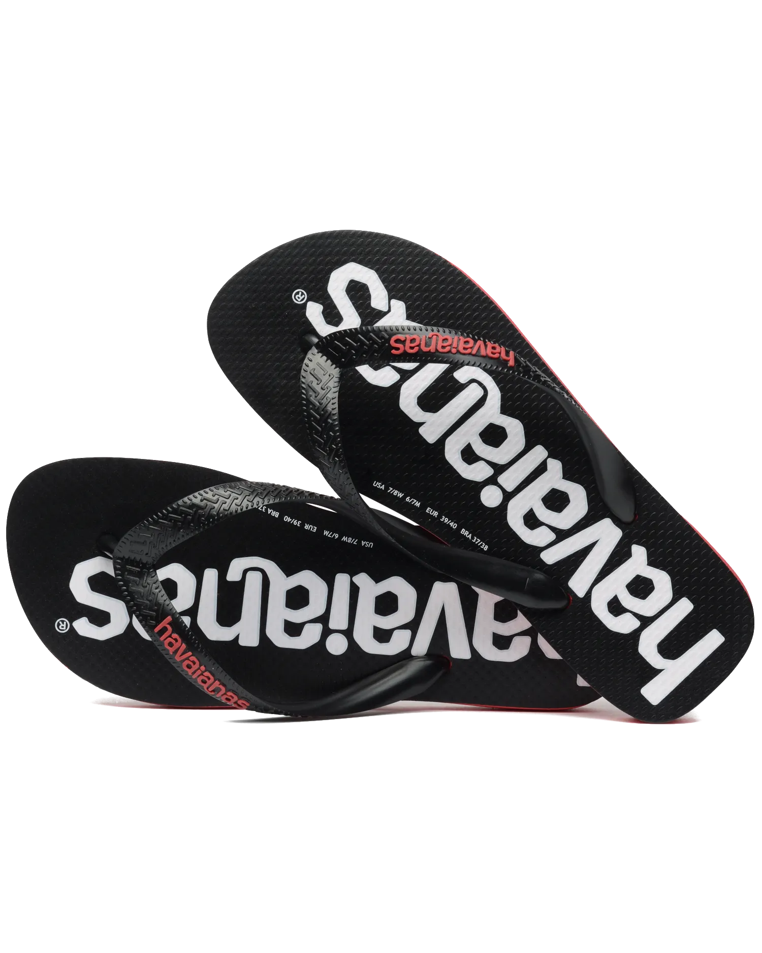 Havaianas Tong Logomania 2 en Rouge Rubis