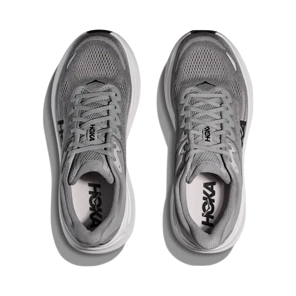 Hoka Chaussure de Sport Bondi 9 pour Homme en Gris Galactique/Gris Stellaire