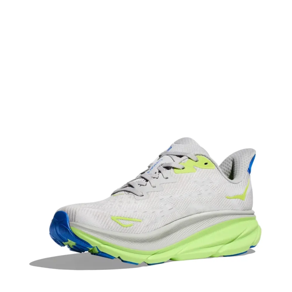 Hoka Chaussure de Sport Clifton 9 pour Homme en Stardust/Électrique Cobalt