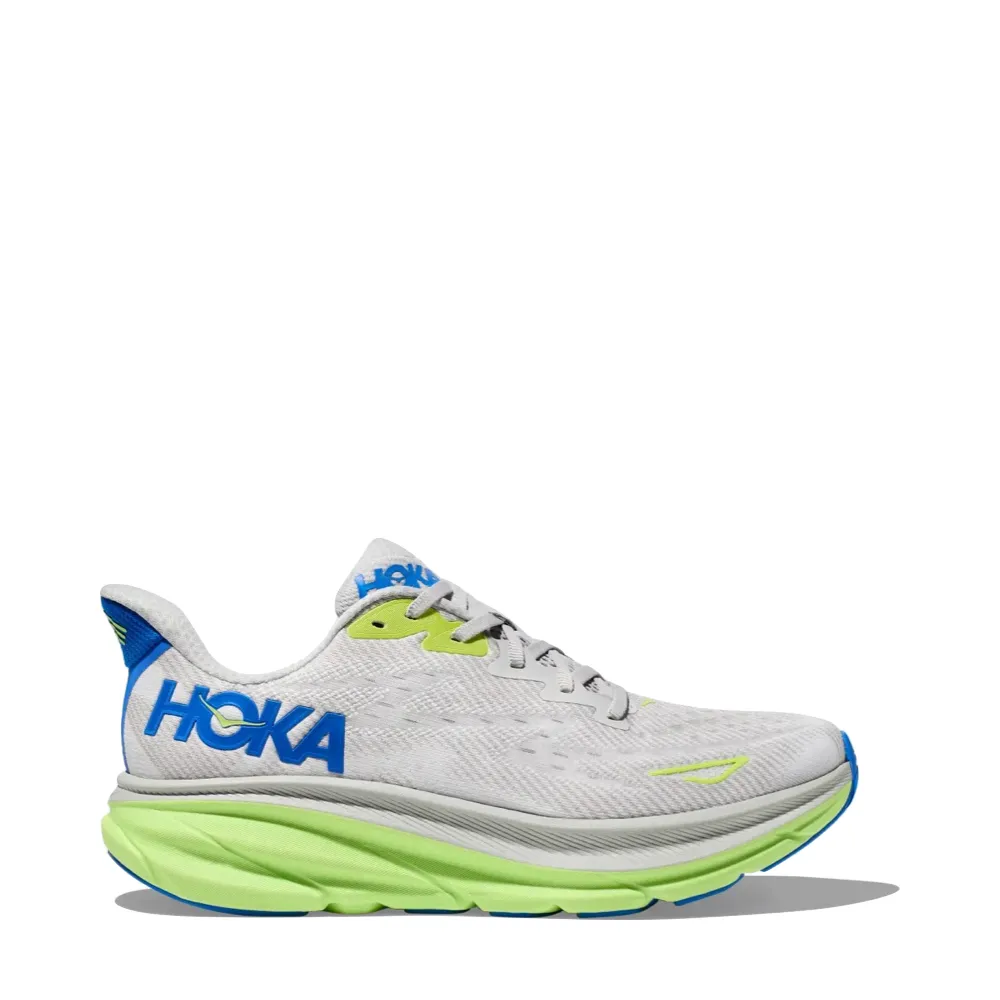 Hoka Chaussure de Sport Clifton 9 pour Homme en Stardust/Électrique Cobalt