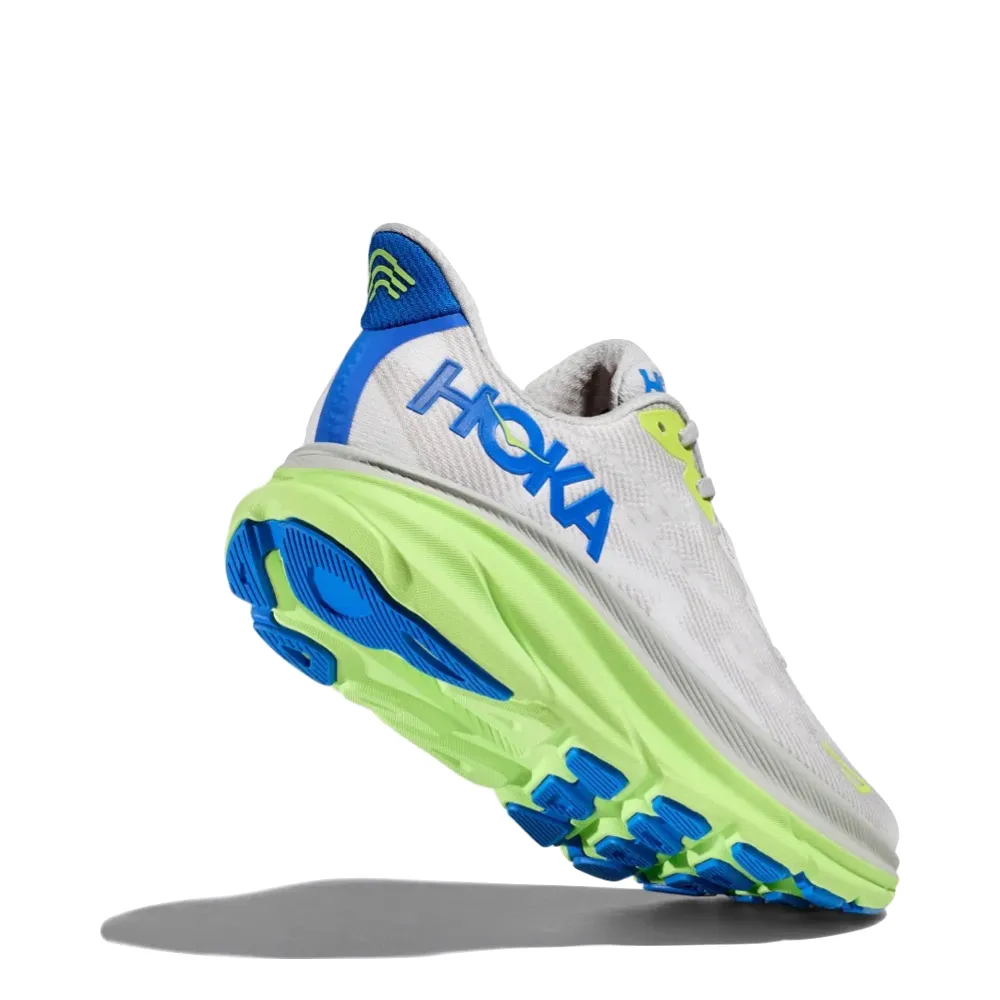 Hoka Chaussure de Sport Clifton 9 pour Homme en Stardust/Électrique Cobalt