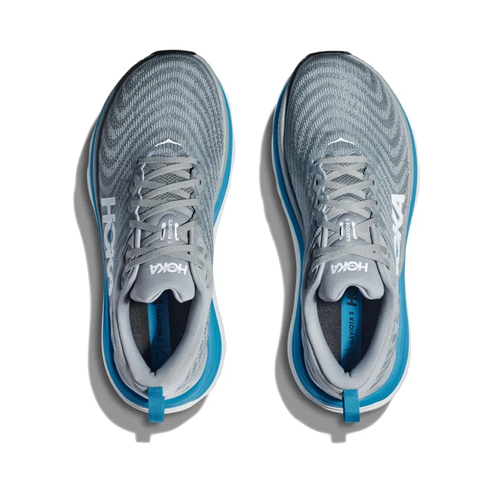 Hoka Chaussure de Sport Gaviota 5 pour Homme en Pierre Calcaire/Bleu Diva