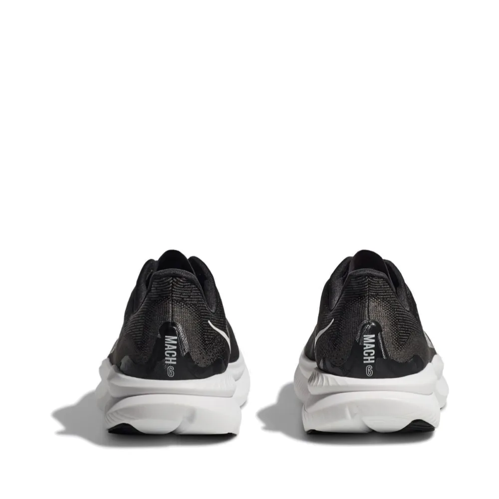 Hoka Chaussure de Sport Homme Mach 6 en Noir/Blanc