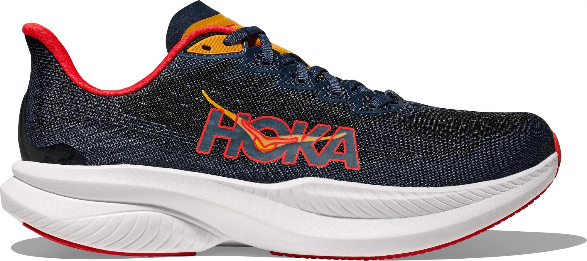 Hoka Chaussure de Sport Homme Mach 6 en Bleu Universitaire/Crépuscule Nautique