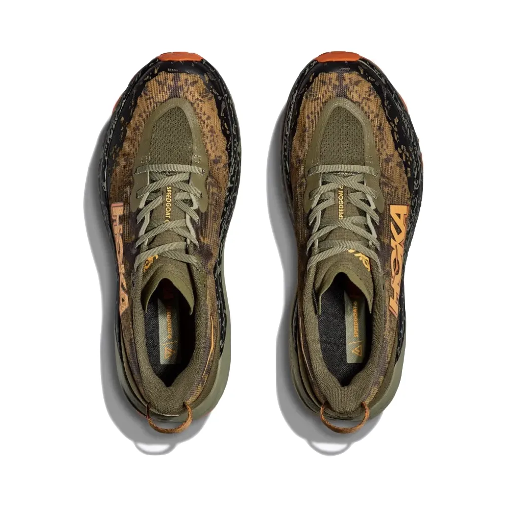 Chaussure de course Hoka Speedgoat 6 pour homme en Olive Antique/Courge