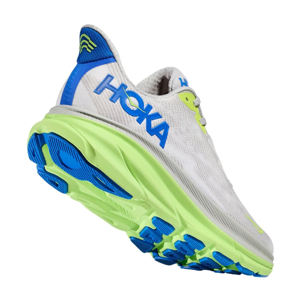 Hoka One One Clifton 9 Homme Poussière d'Étoile/Bleu Cobalt Électrique