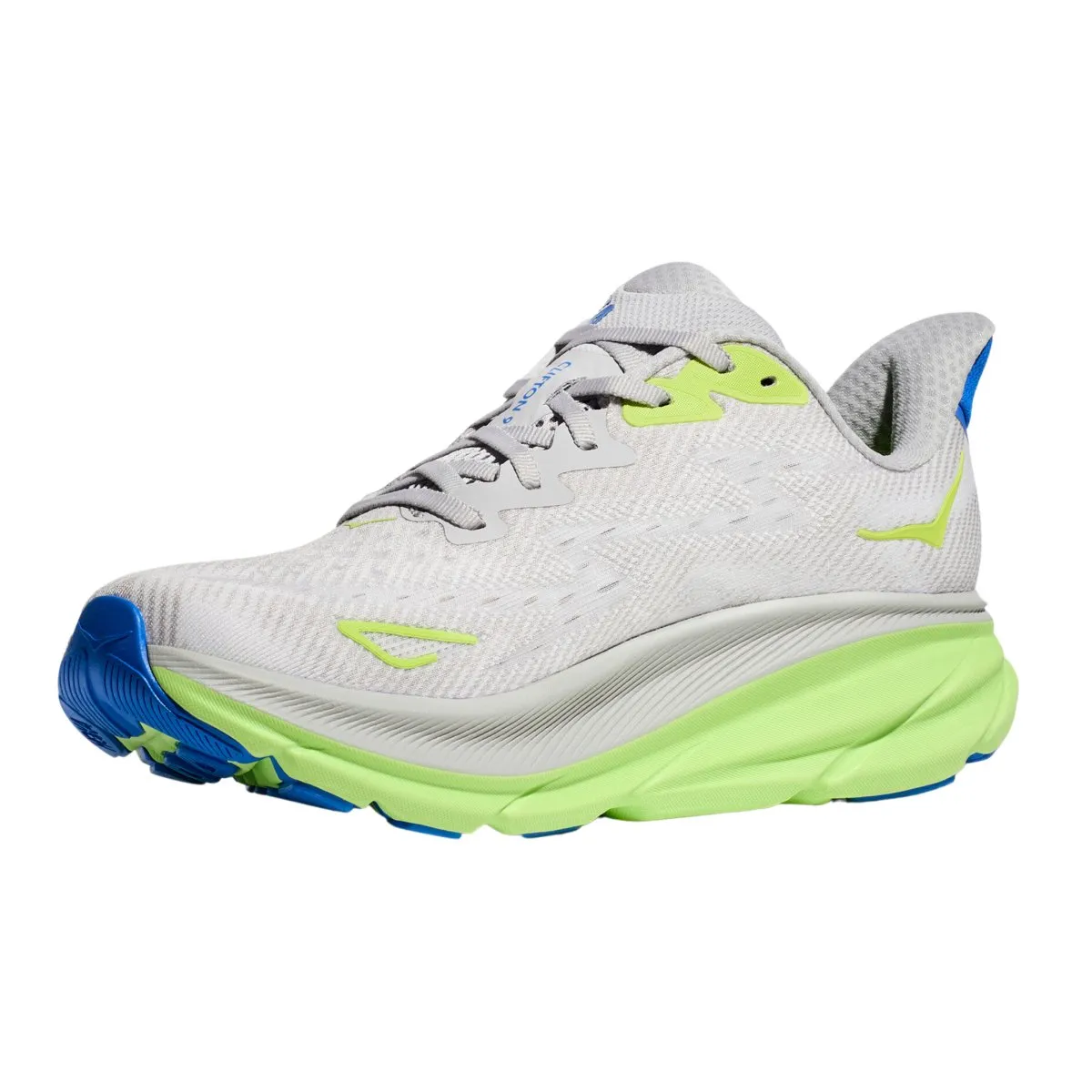 Hoka One One Clifton 9 Homme Poussière d'Étoile/Bleu Cobalt Électrique