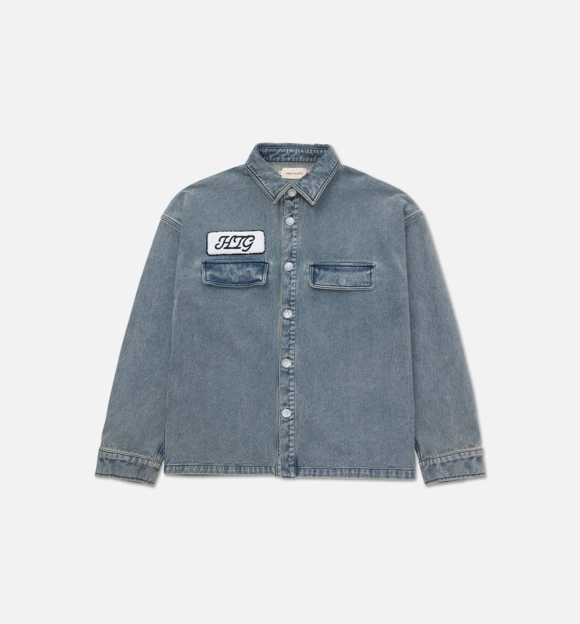 Chemise à manches longues pour hommes HTG - Denim