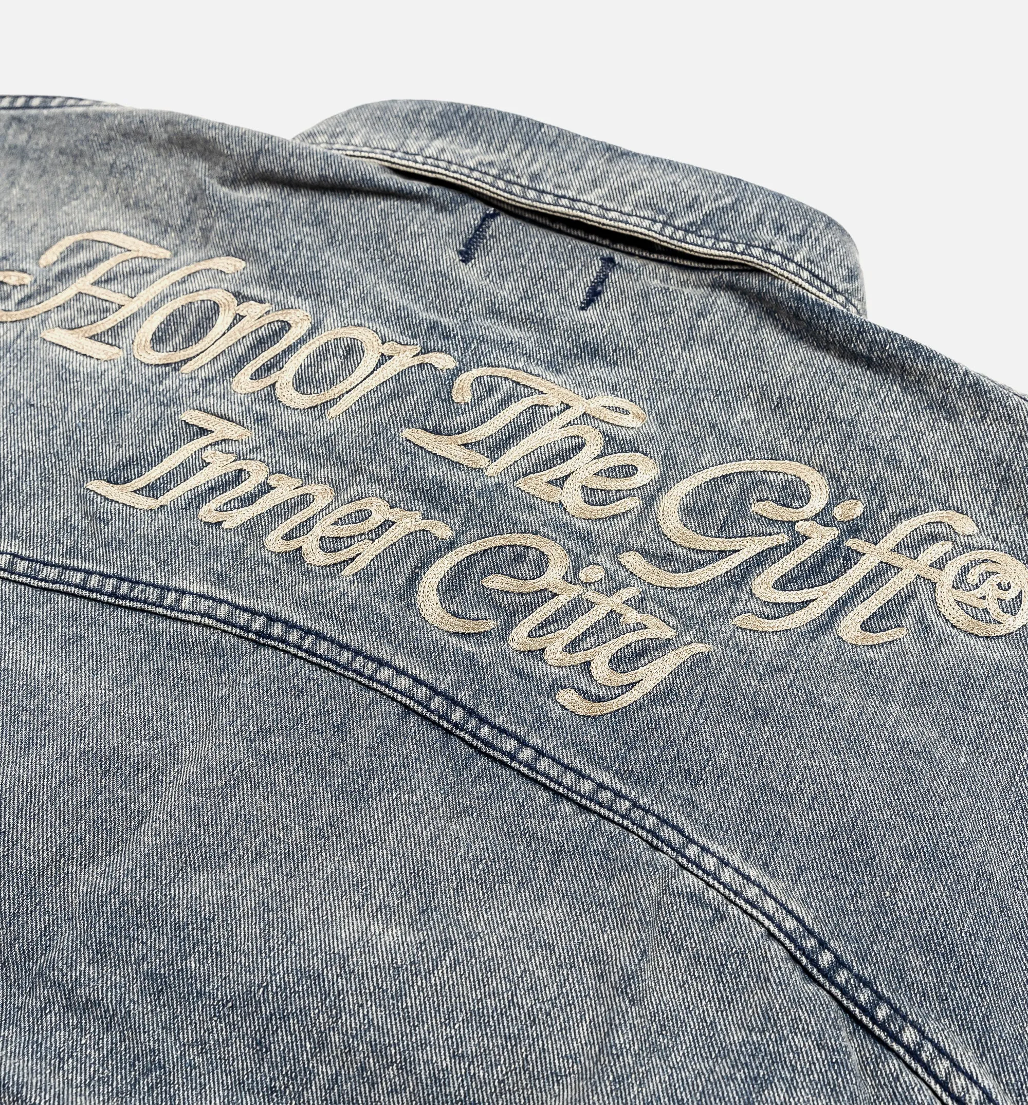 Chemise à manches longues pour hommes HTG - Denim