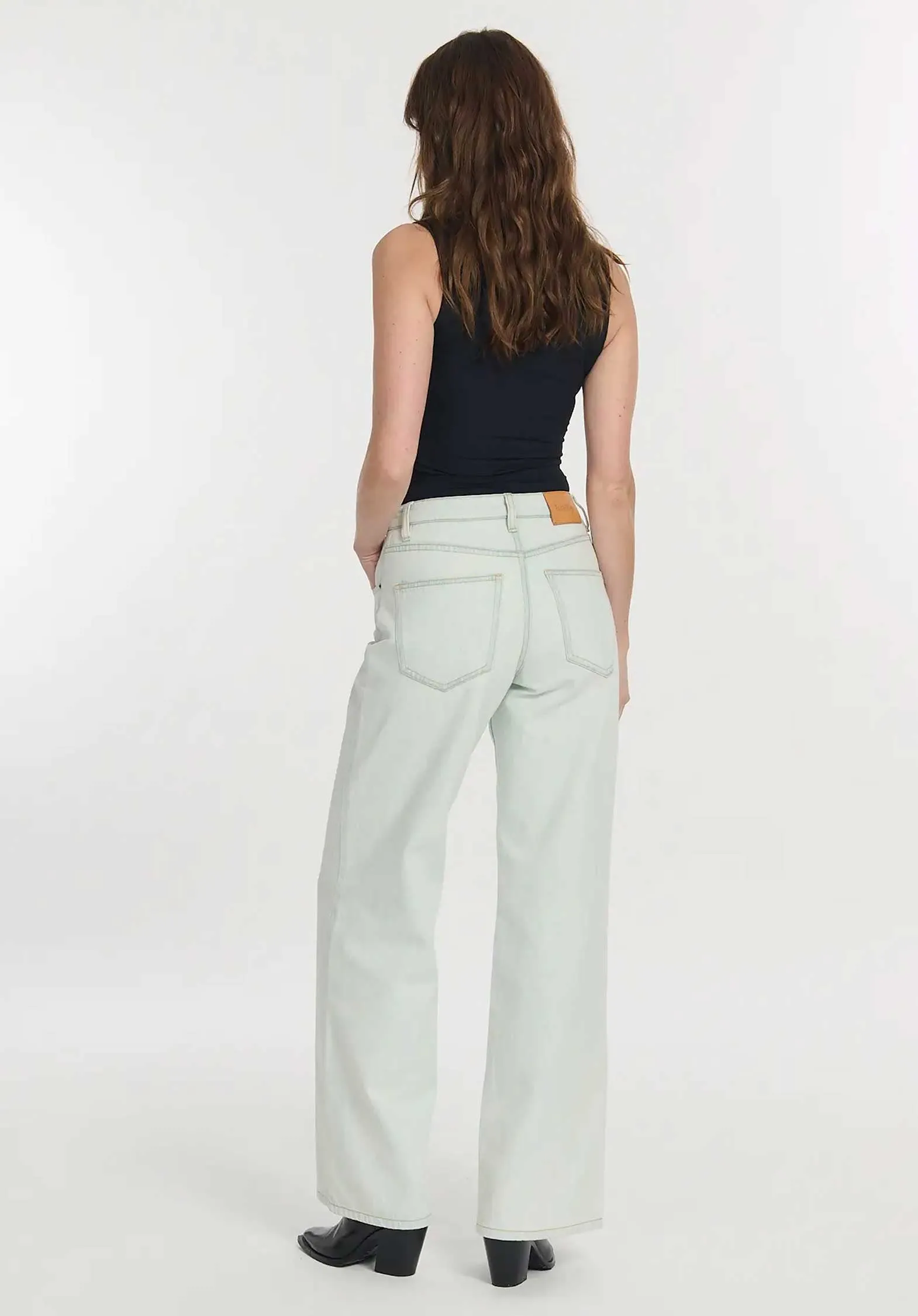 Jeans Po1443 Joie Denim Bleu-Blanc-Textile Échantillon-Lab