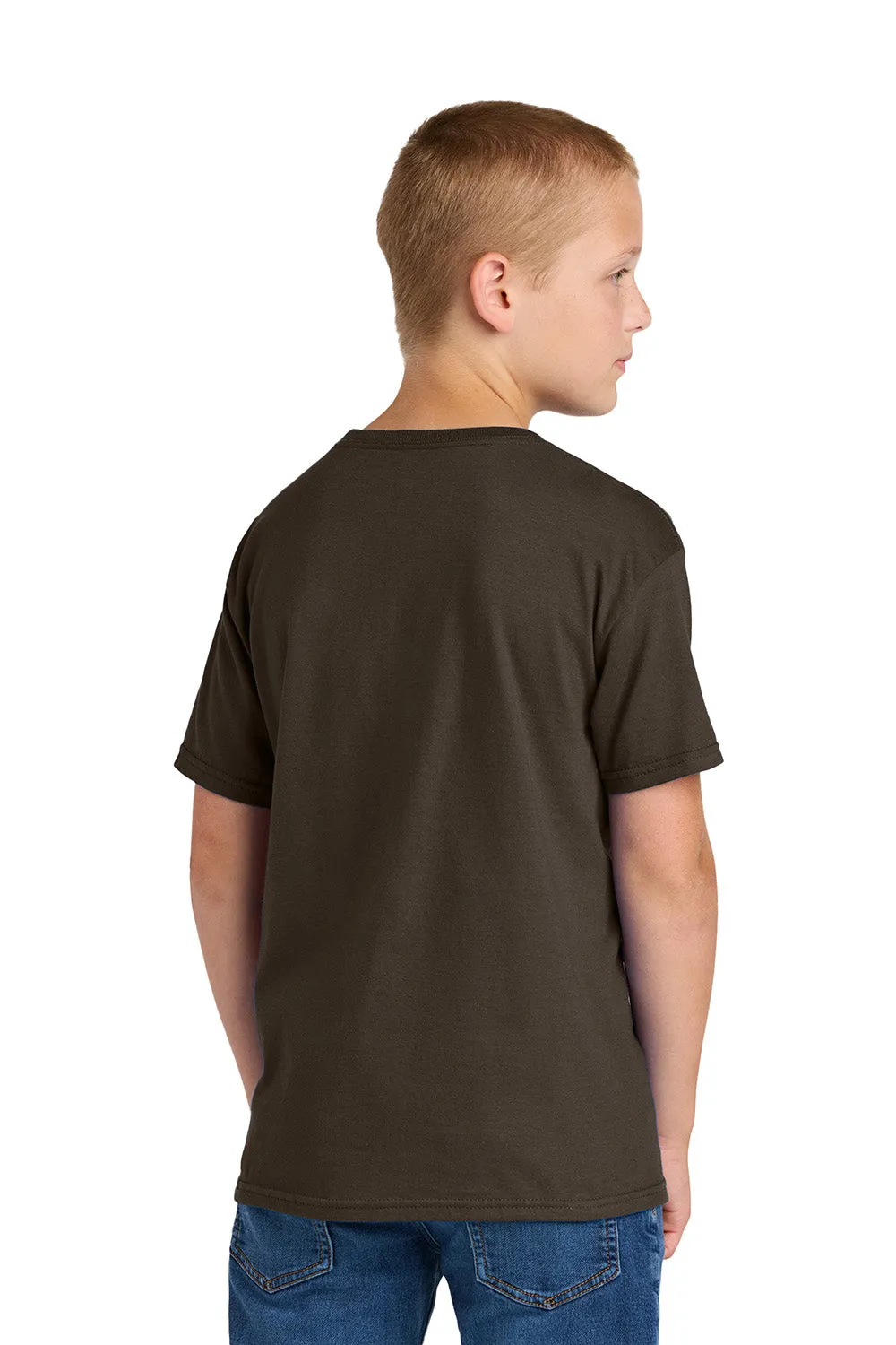 Jerzees Youth Classics T-Shirt à Manches Courtes et Col Rond - Marron Chocolat