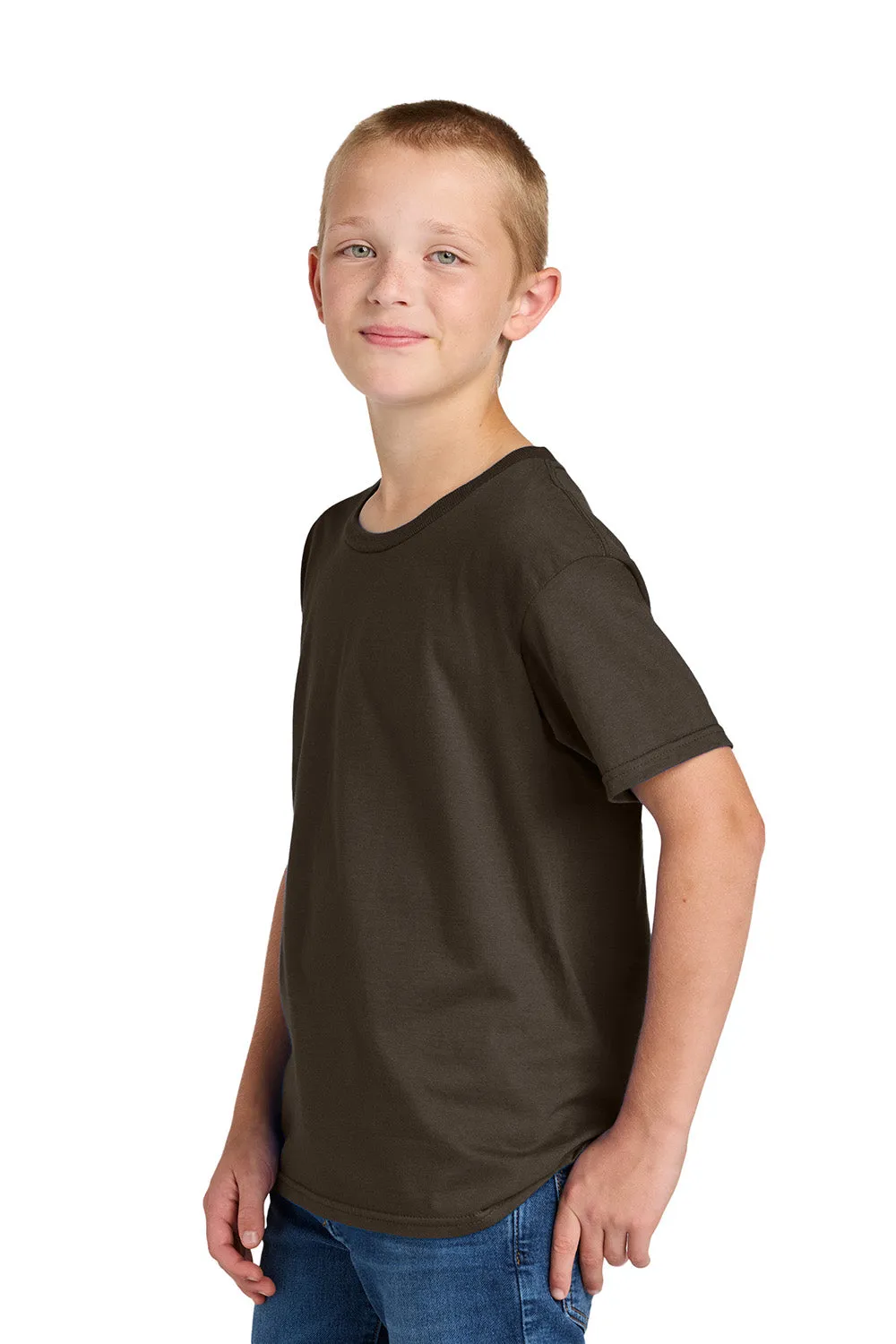 Jerzees Youth Classics T-Shirt à Manches Courtes et Col Rond - Marron Chocolat
