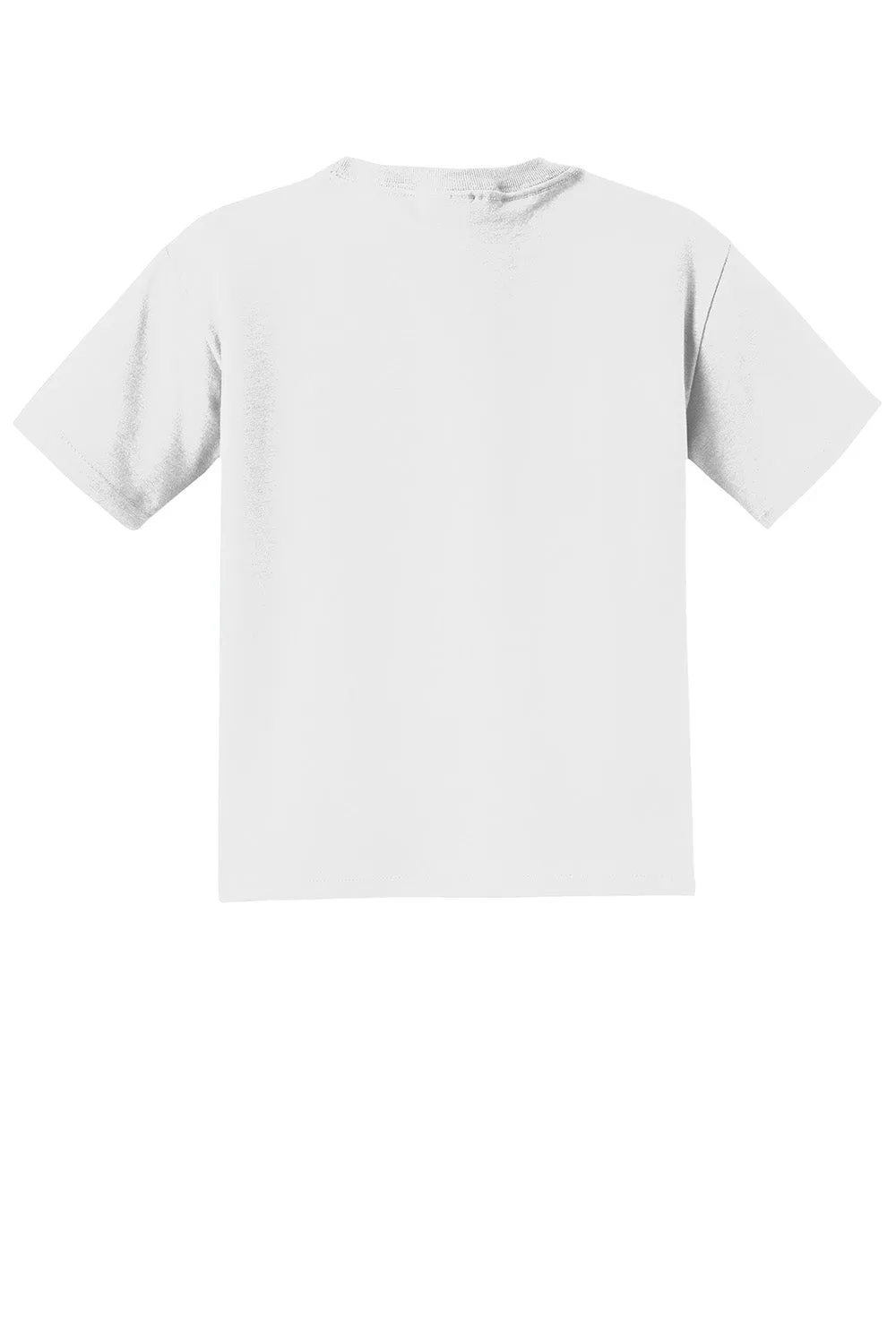 Jerzees Youth Dri-Power T-shirt à manches courtes et col rond anti-humidité - Blanc