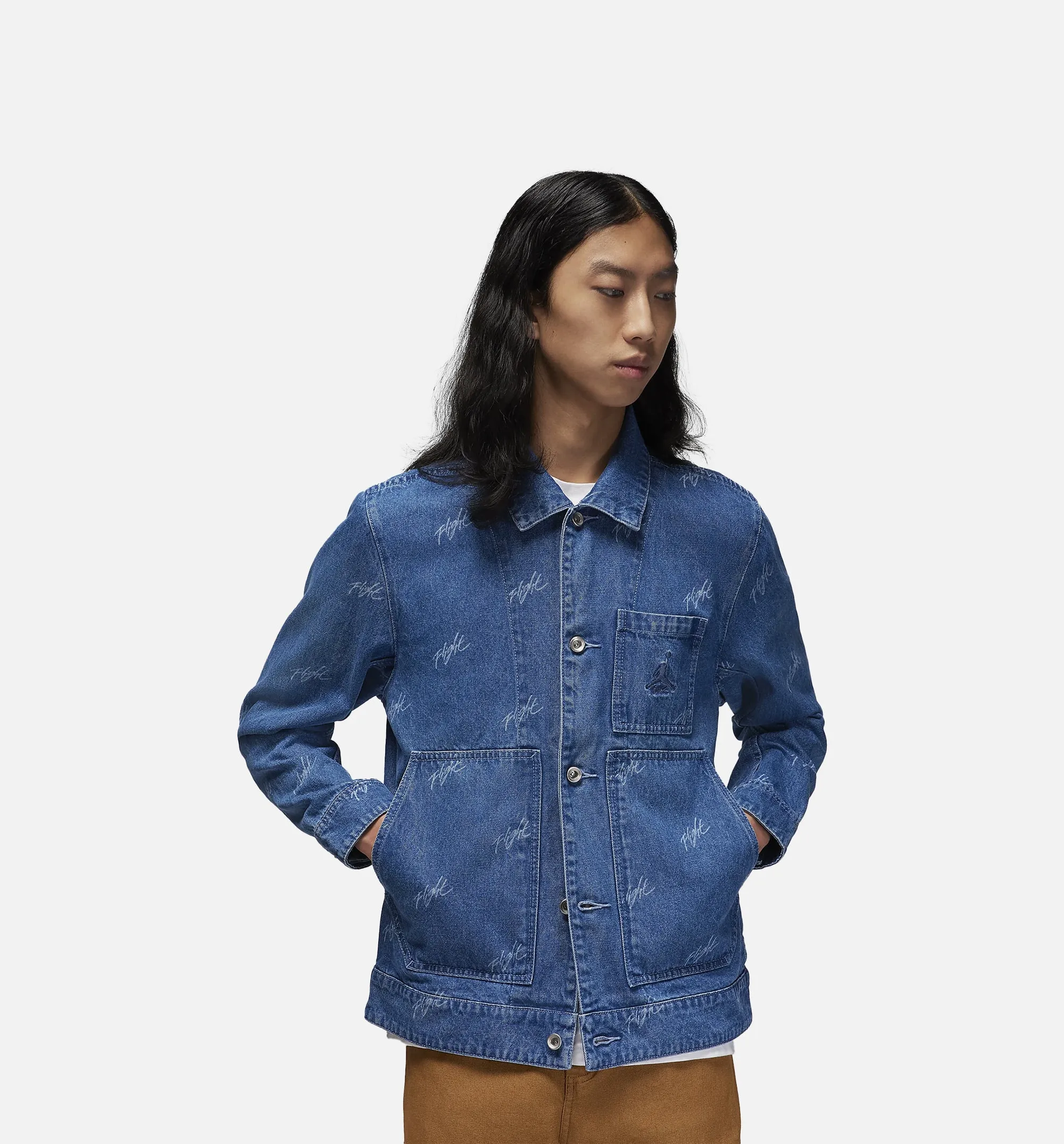 Veste en denim Flight Heritage pour homme Jordan Clothing - Bleu