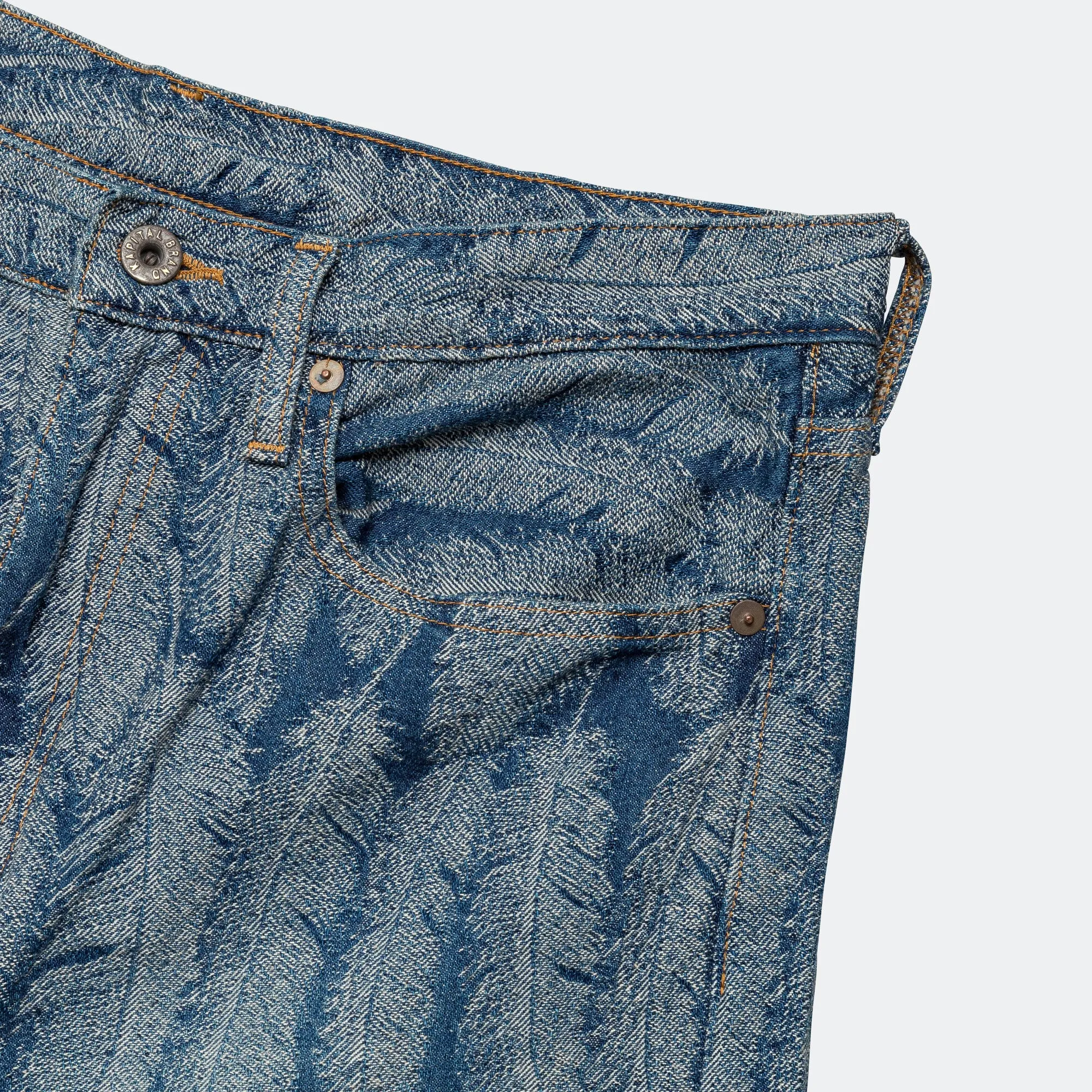 Kapital Clothing Shorts en Denim MAGPIE 120z 5P - Léger