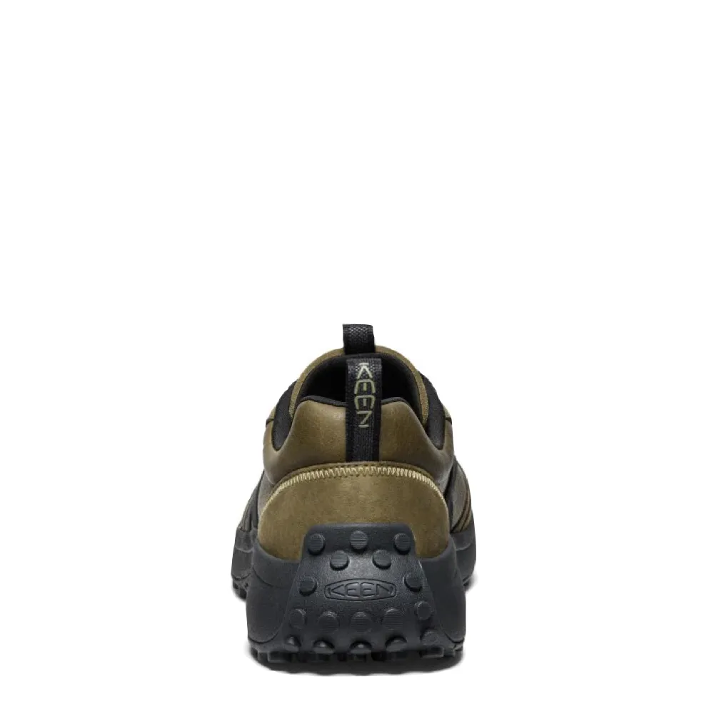 KEEN Chaussure de Sport en Cuir pour Homme KS86 en Vert Olive Foncé/Noir