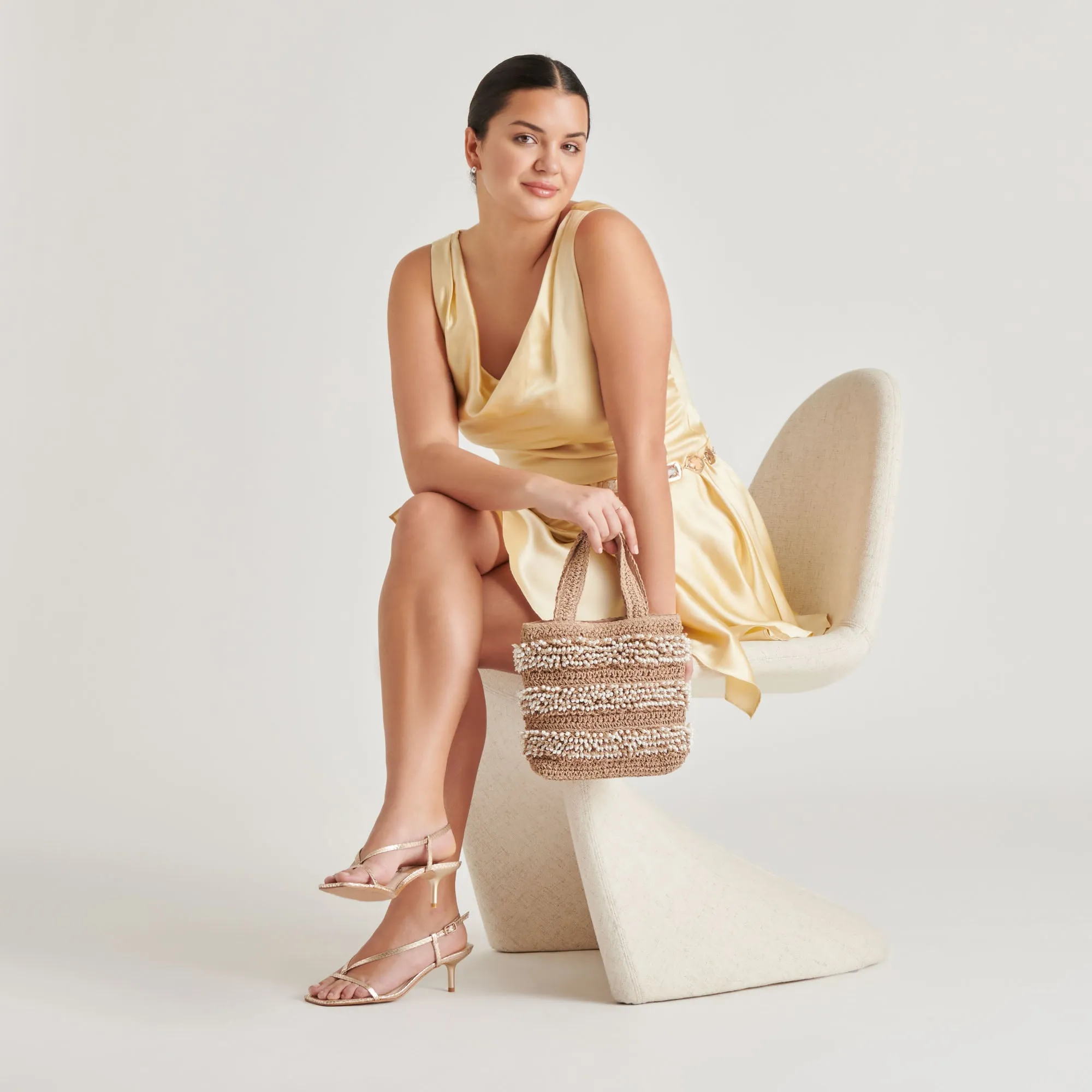 LAURY TALONS CHAMPAGNE CUIR GRAVÉ