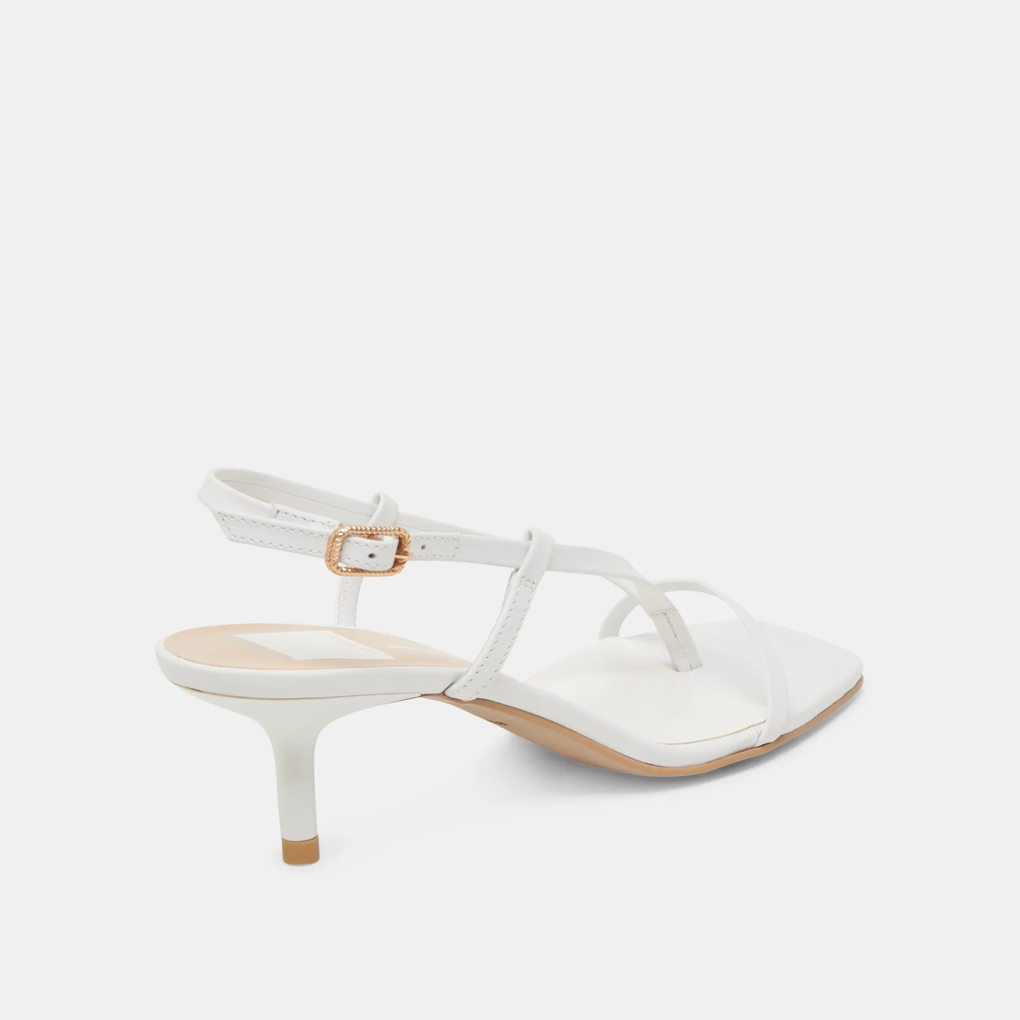 LAURY TALONS VRAI CUIR BLANC