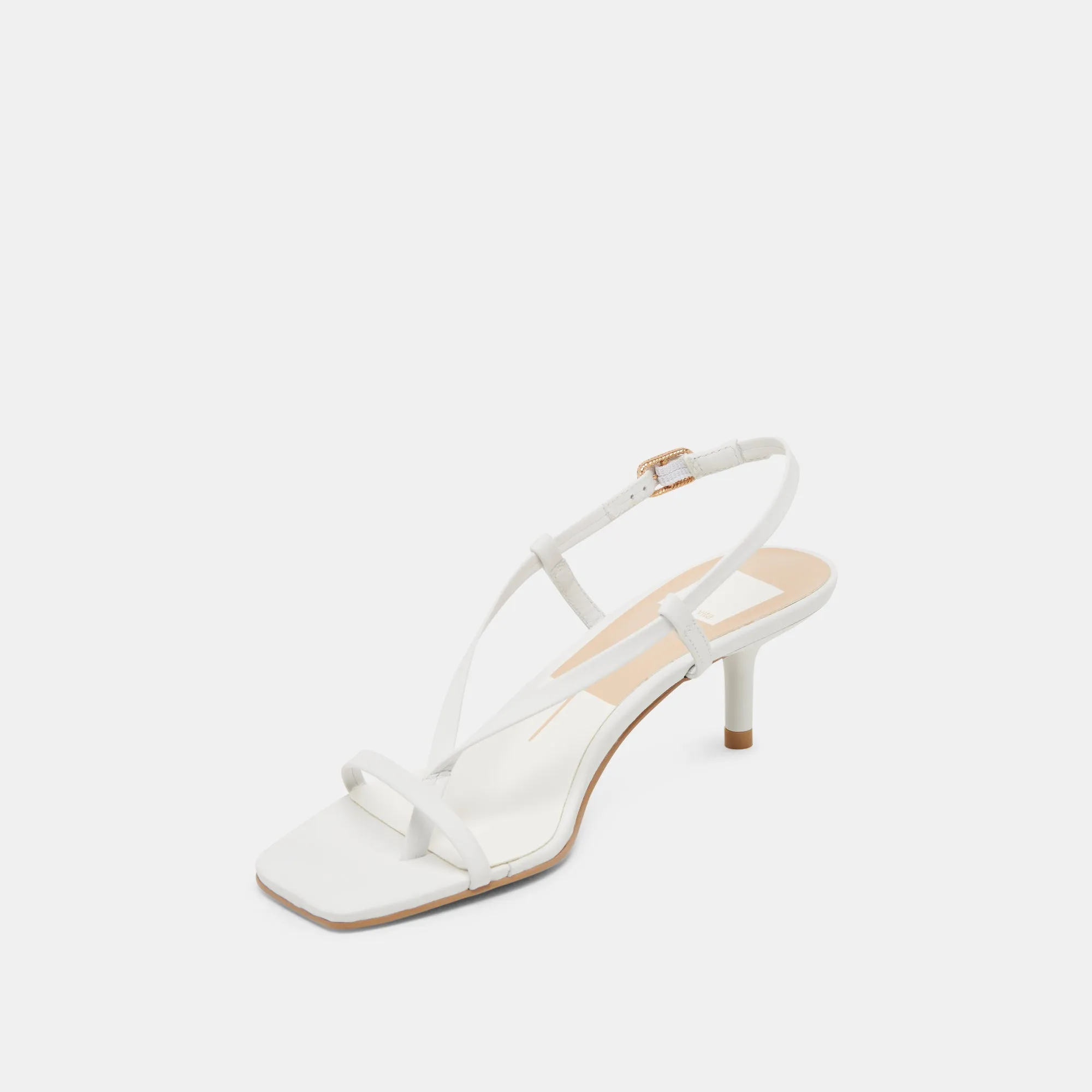 LAURY TALONS VRAI CUIR BLANC