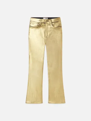 Le Crop Mini Boot -- Or Chrome