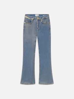 Le Crop Mini Boot -- Hologramme doré
