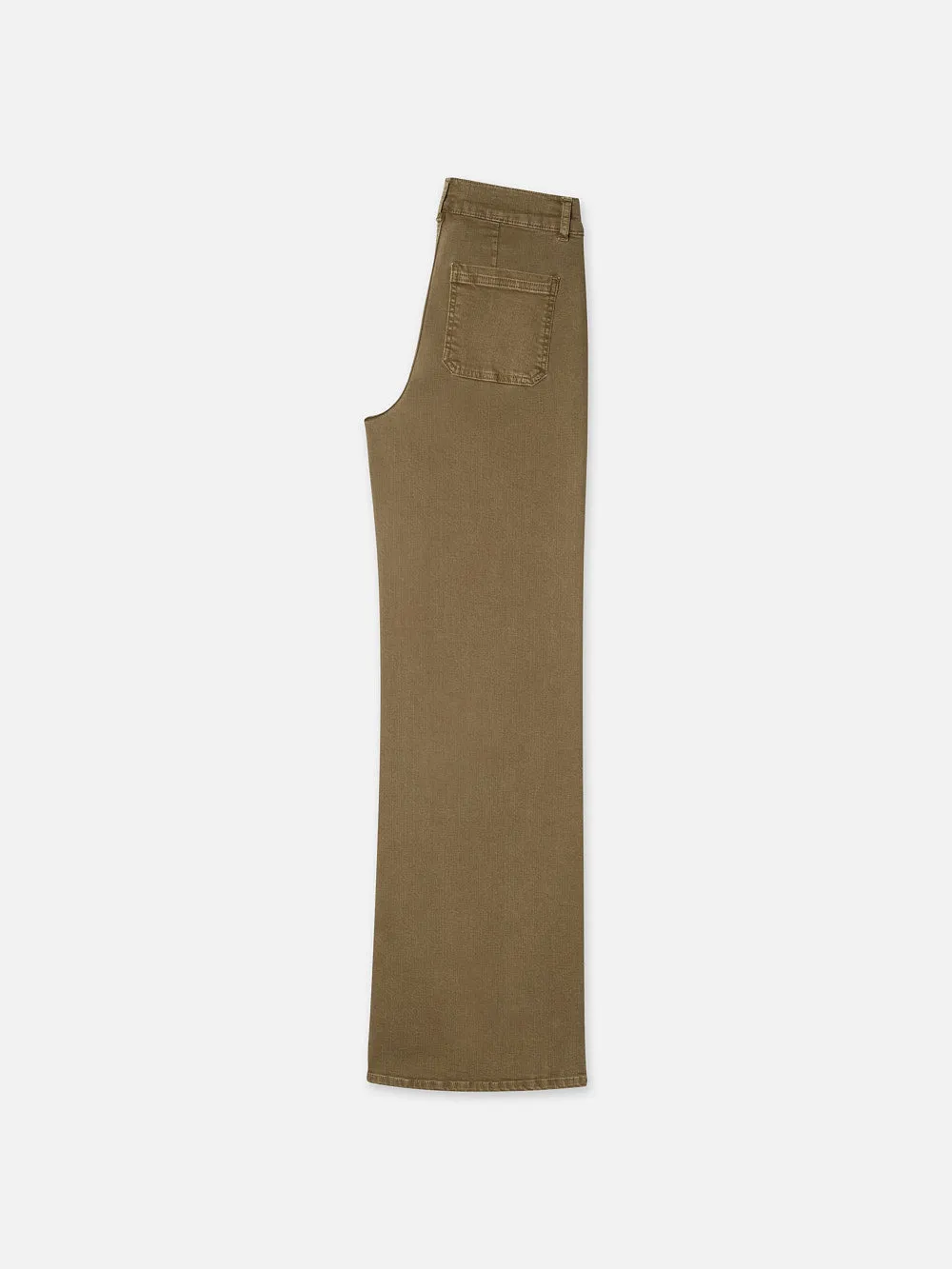 Le Slim Palazzo Bardot Pocket -- Vert Kaki