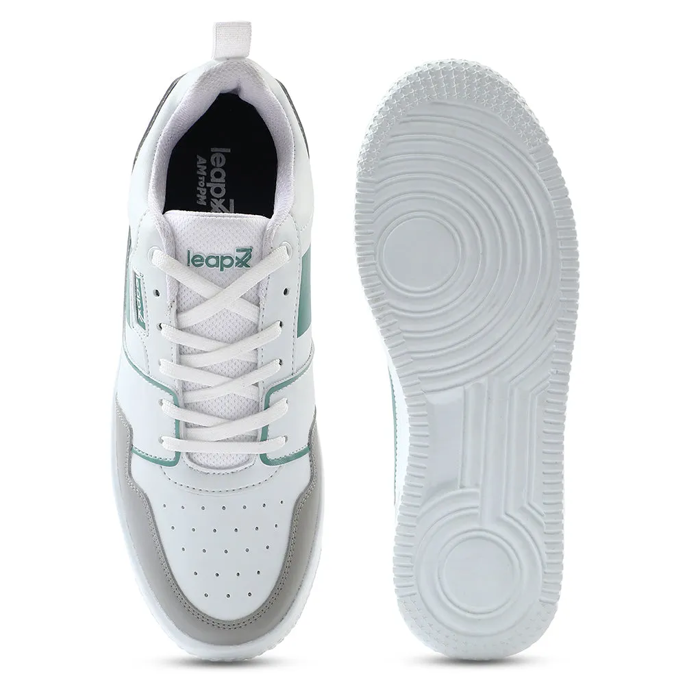 Baskets décontractées blanches Leap7x pour hommes SNOOKIS-2 par Liberty