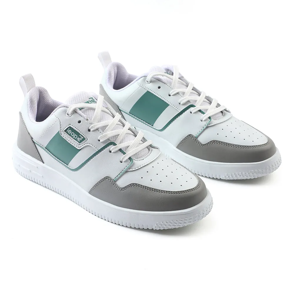 Baskets décontractées blanches Leap7x pour hommes SNOOKIS-2 par Liberty