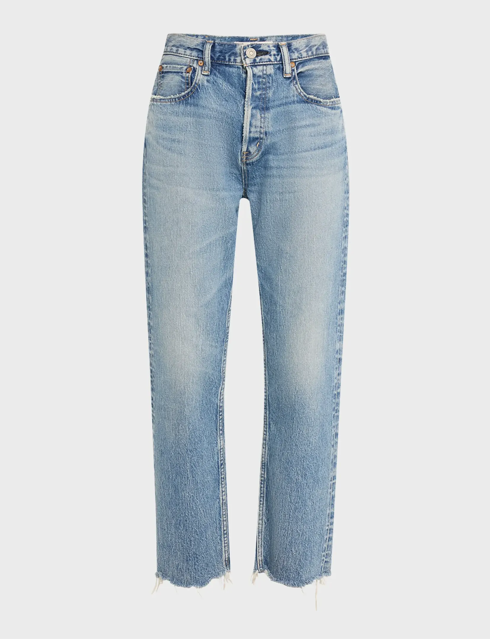 Mabel Crop Large Droit, Vêtement Bleu moussy