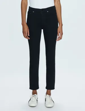 Madi Pantalon Slim Moderne Haute Taille, Noir Vêtements_pistola