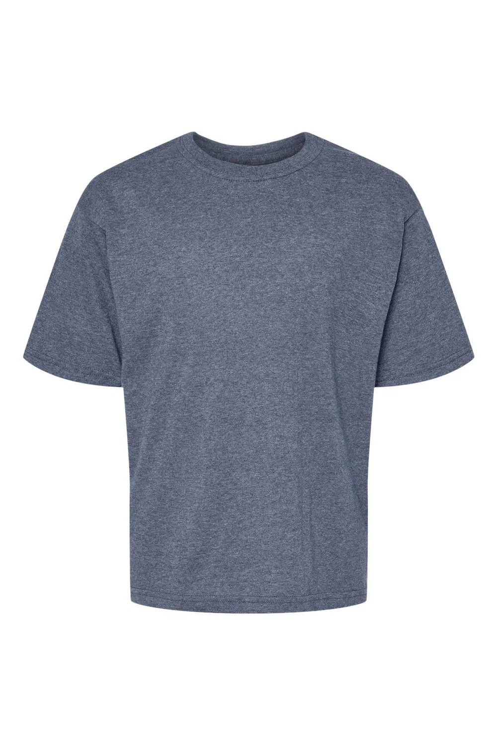 T-shirt à manches courtes Gold Soft Touch en coton pour jeunes M&O - Bleu marine chiné