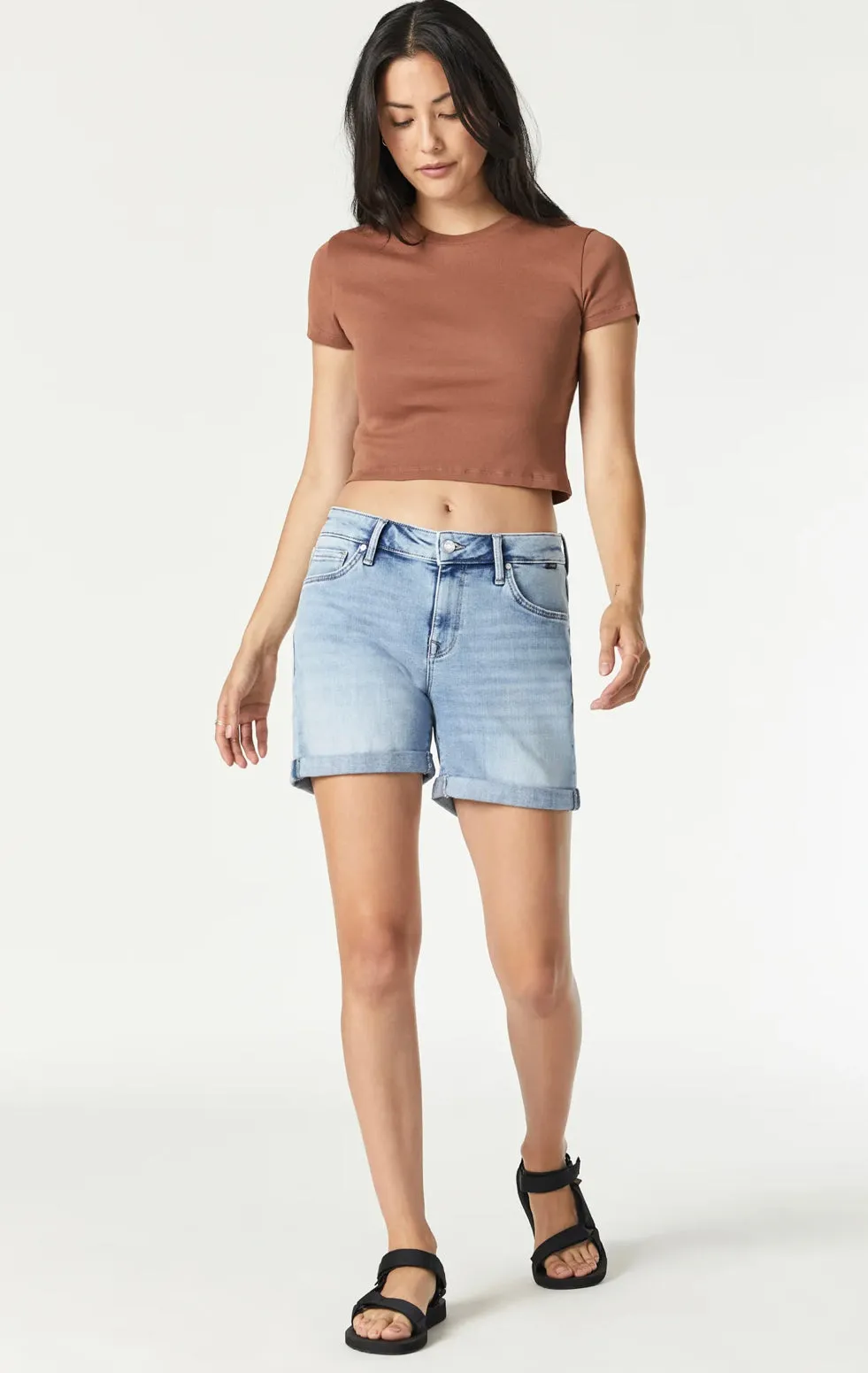 MAVI PIXIE LIGHT BRUSHED SHORTS BOYFRIEND Mavi Clothing