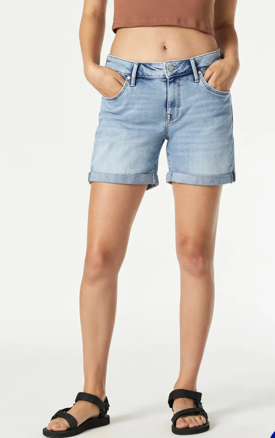 MAVI PIXIE LIGHT BRUSHED SHORTS BOYFRIEND Mavi Clothing
